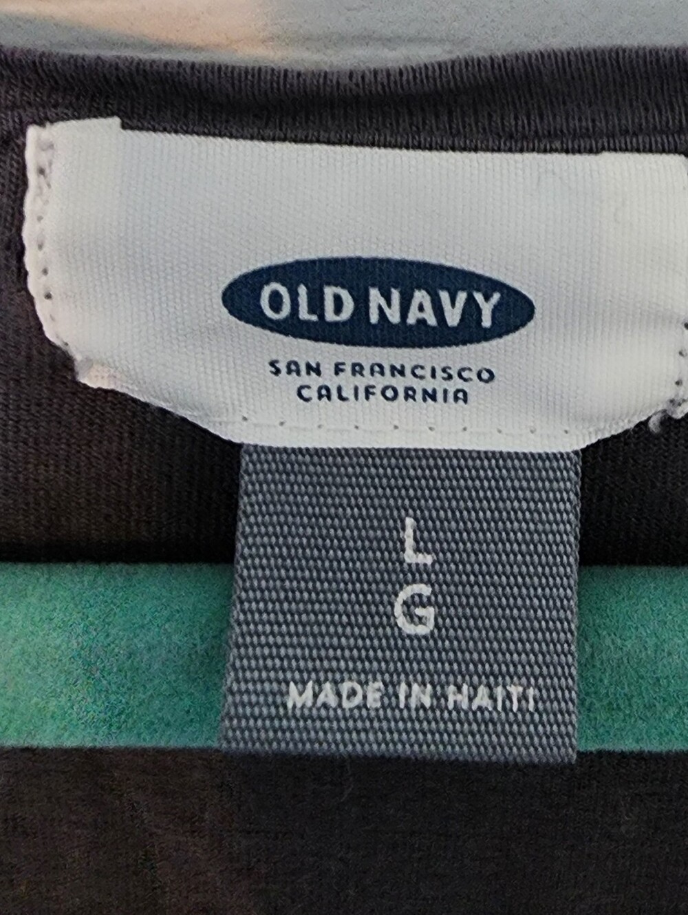 OLD NAVY Charcoal Gray Scoop Neck Short Sleeve Tee Size Large - Picture 4 of 6